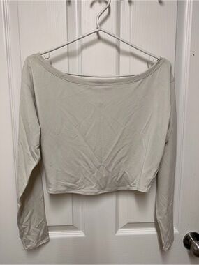 Lululemon Cupro Boatneck Cropped long sleeve shirt